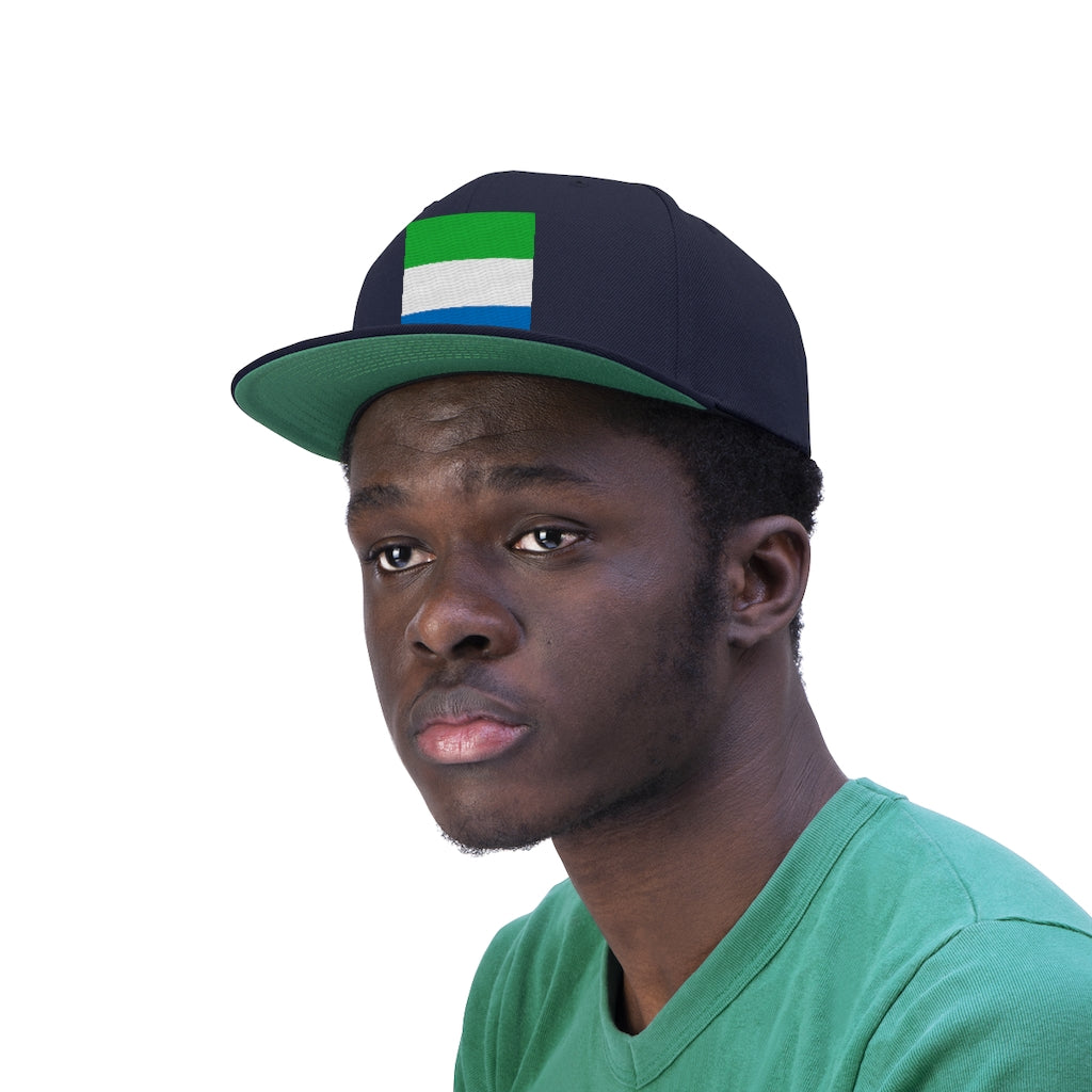 SIERRA LEONE Unisex Flat Bill Hat