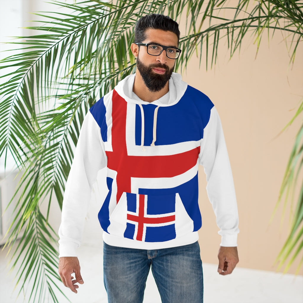 Iceland AOP Unisex Pullover Hoodie