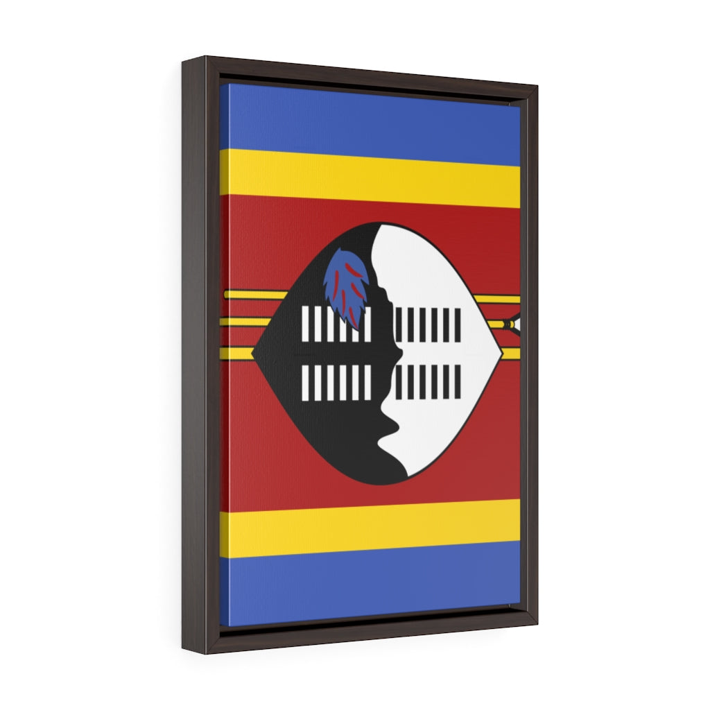 SWAZILAND Vertical Framed Premium Gallery Wrap Canvas