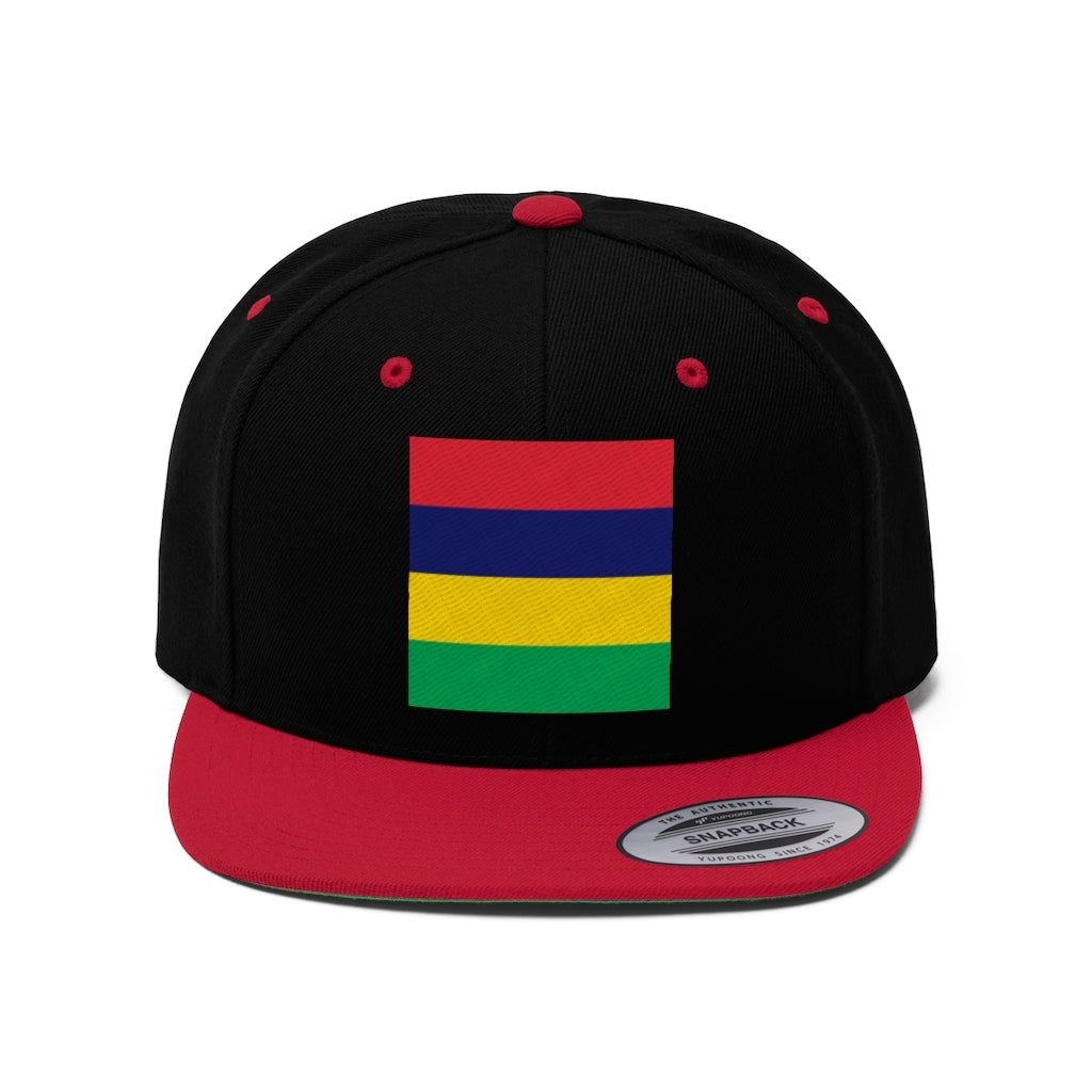 MAURITIUS Unisex Flat Bill Hat