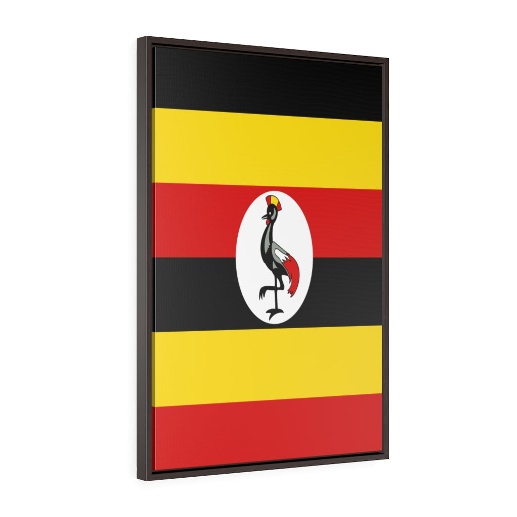 UGANDA Vertical Framed Premium Gallery Wrap Canvas