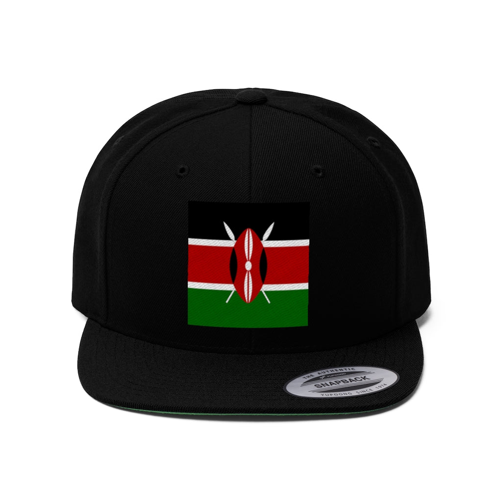 KENYA Unisex Flat Bill Hat