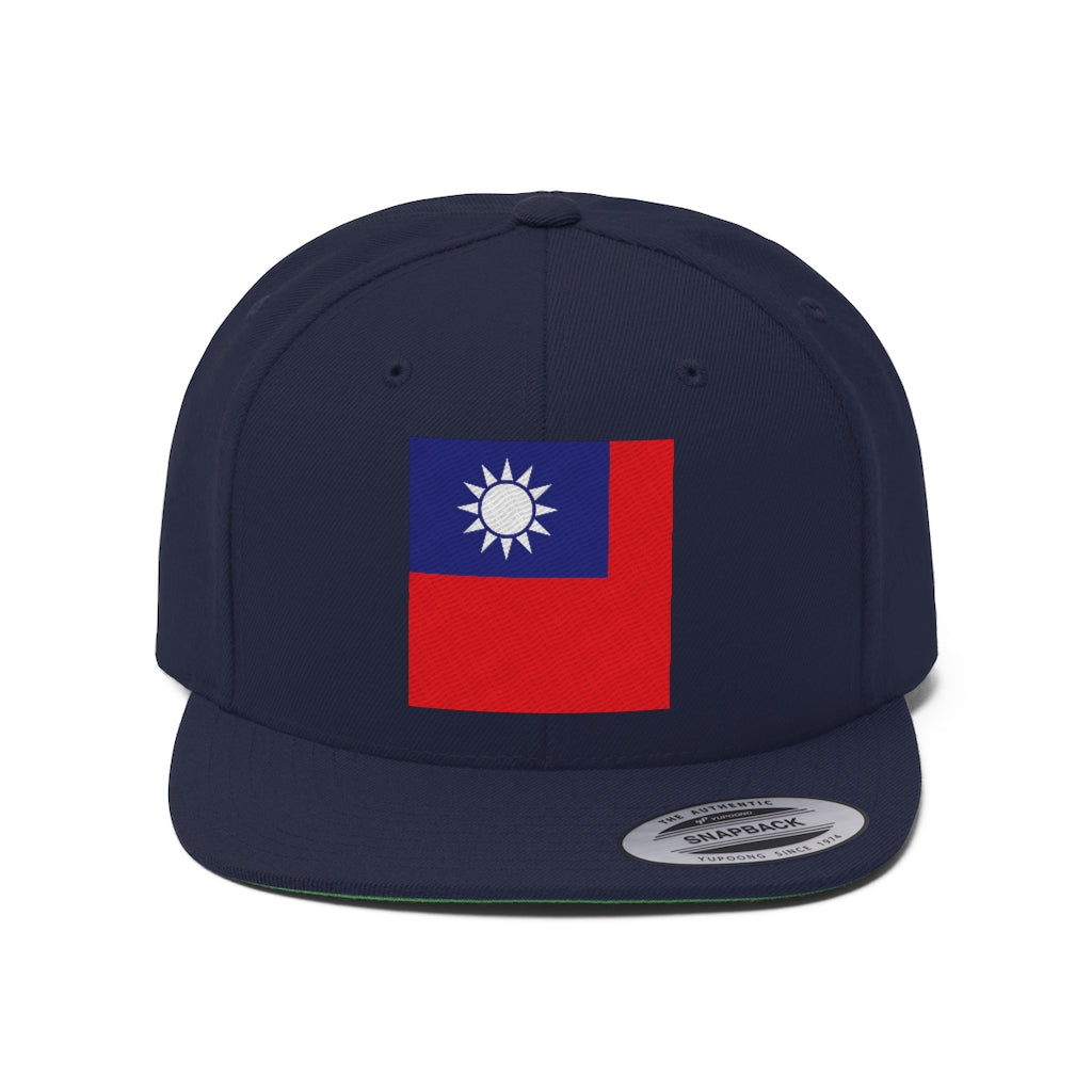 TAIWAN Unisex Flat Bill Hat