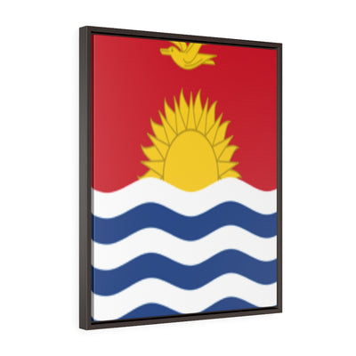 KIRIBATI Vertical Framed Premium Gallery Wrap Canvas