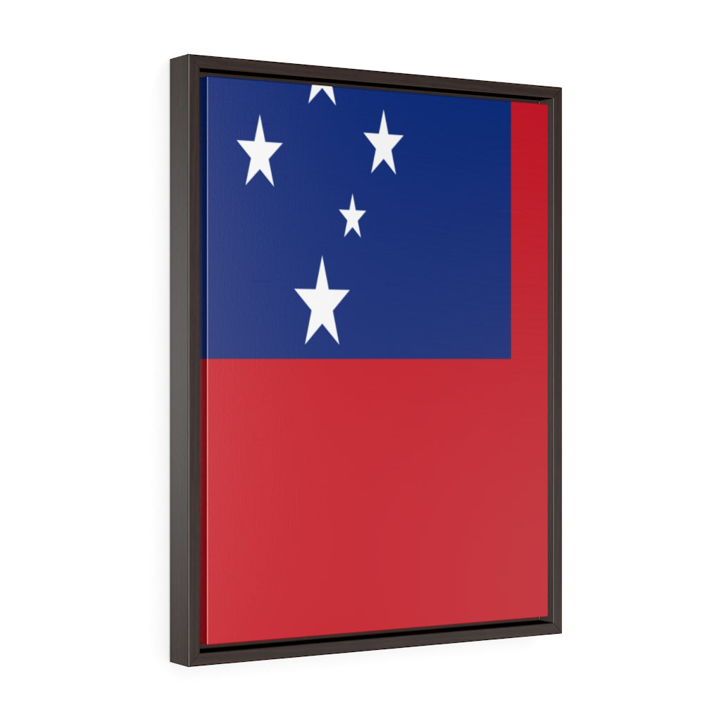 SAMOA Vertical Framed Premium Gallery Wrap Canvas