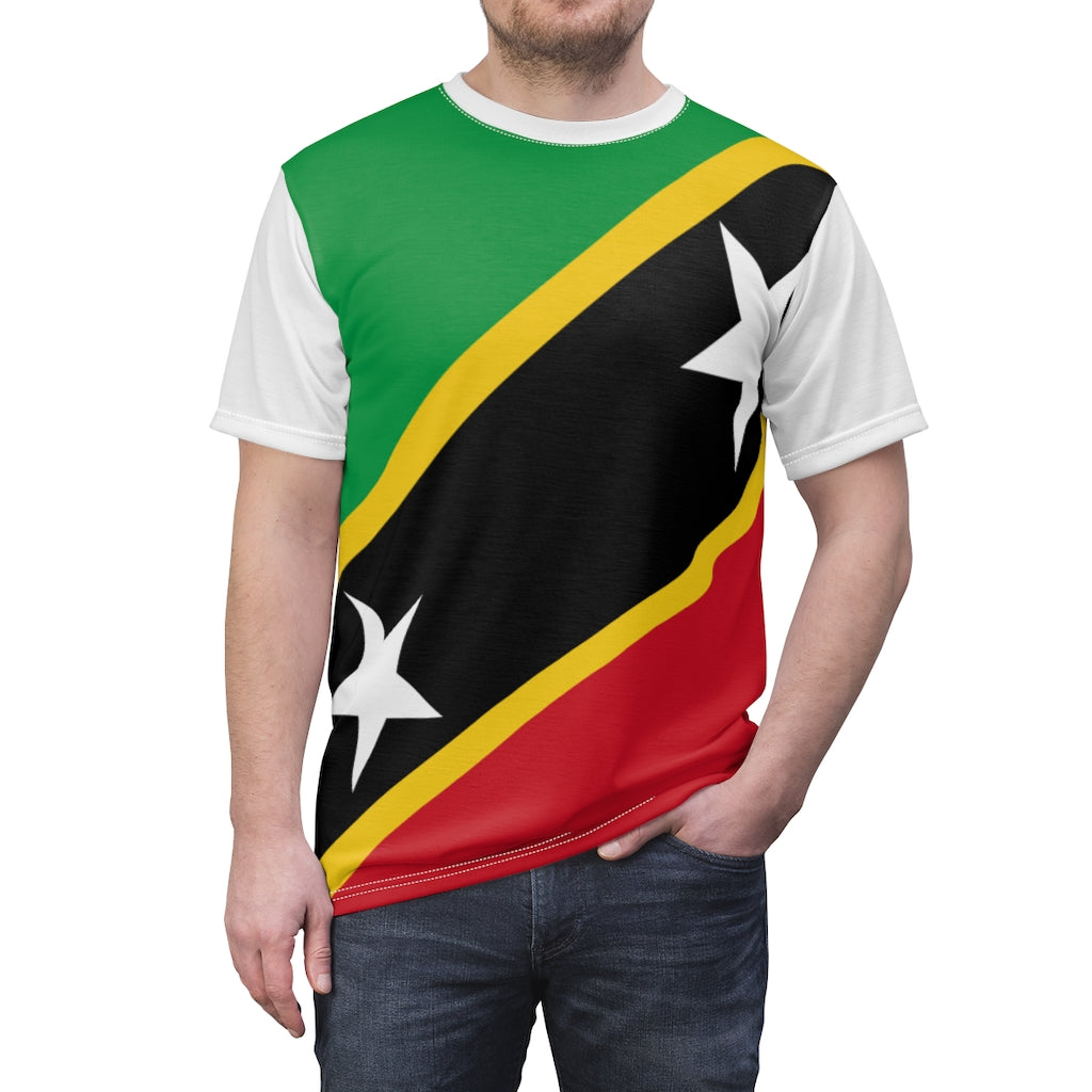 SAINT KITTS AND NEVIS Unisex AOP Cut & Sew Tee