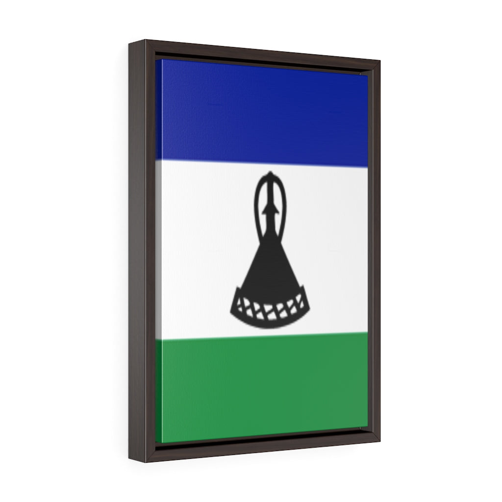 LESOTHO Vertical Framed Premium Gallery Wrap Canvas