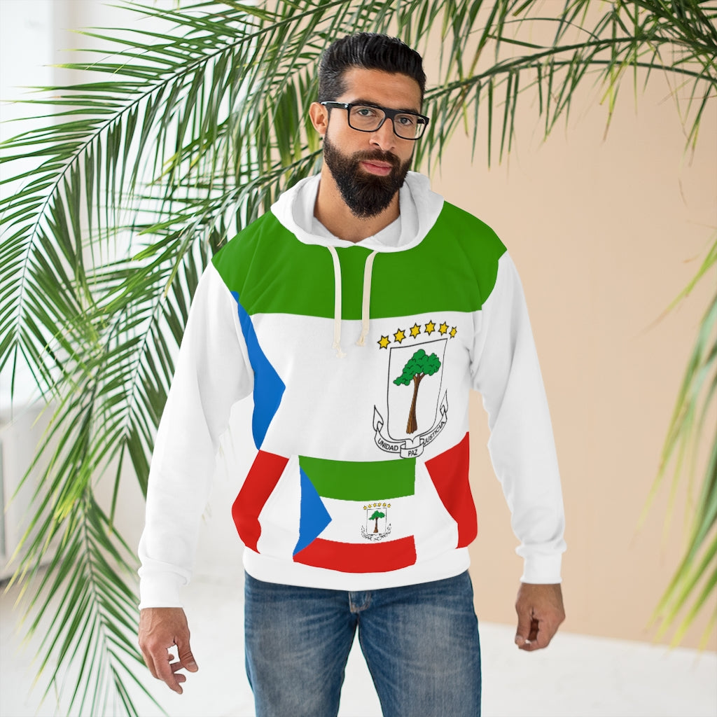 Equatorial Guinea AOP Unisex Pullover Hoodie