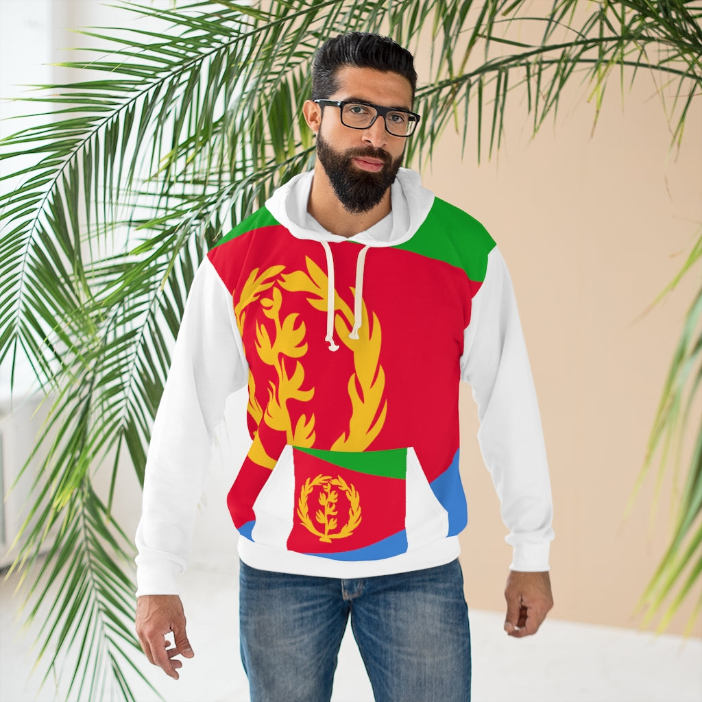 Eritrea AOP Unisex Pullover Hoodie