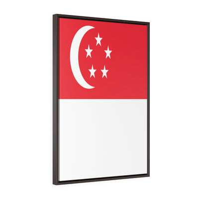 SINGAPORE Vertical Framed Premium Gallery Wrap Canvas