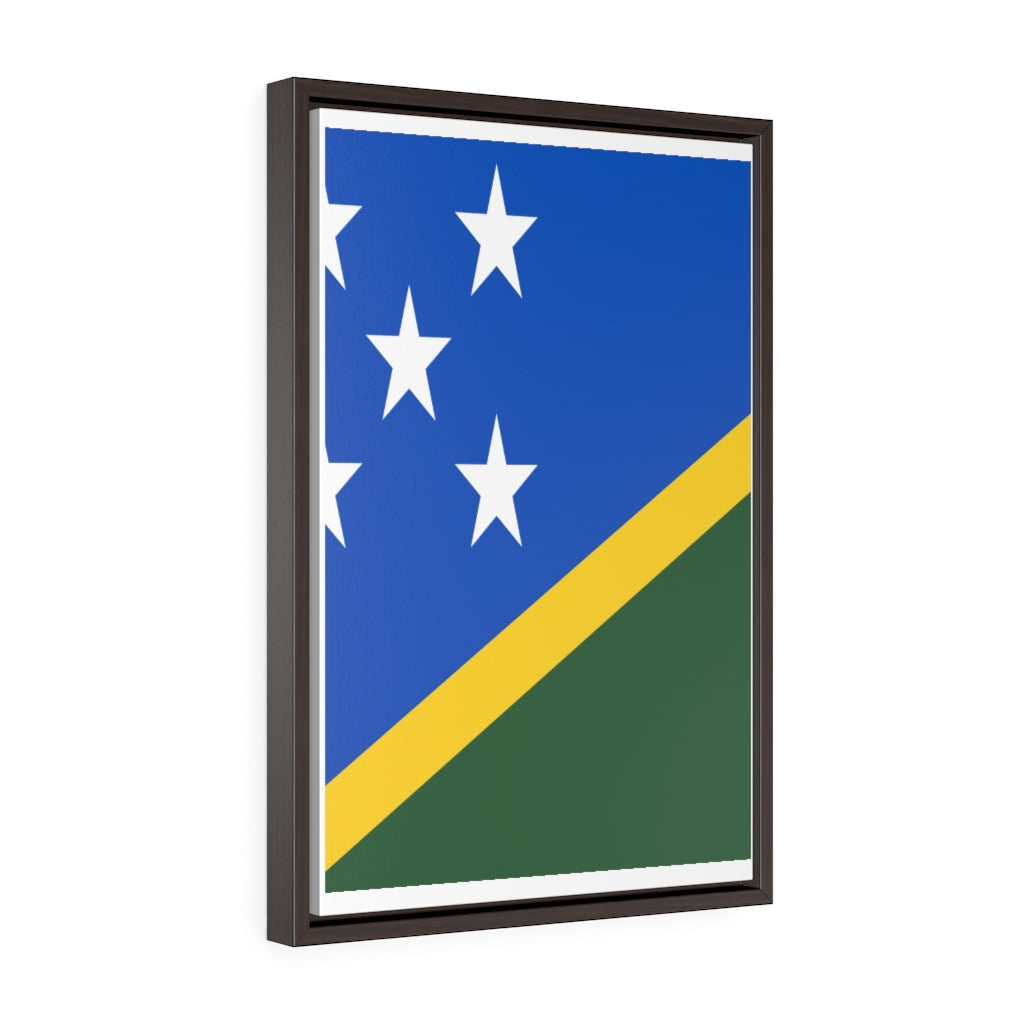 SOLOMON ISLANDS Vertical Framed Premium Gallery Wrap Canvas