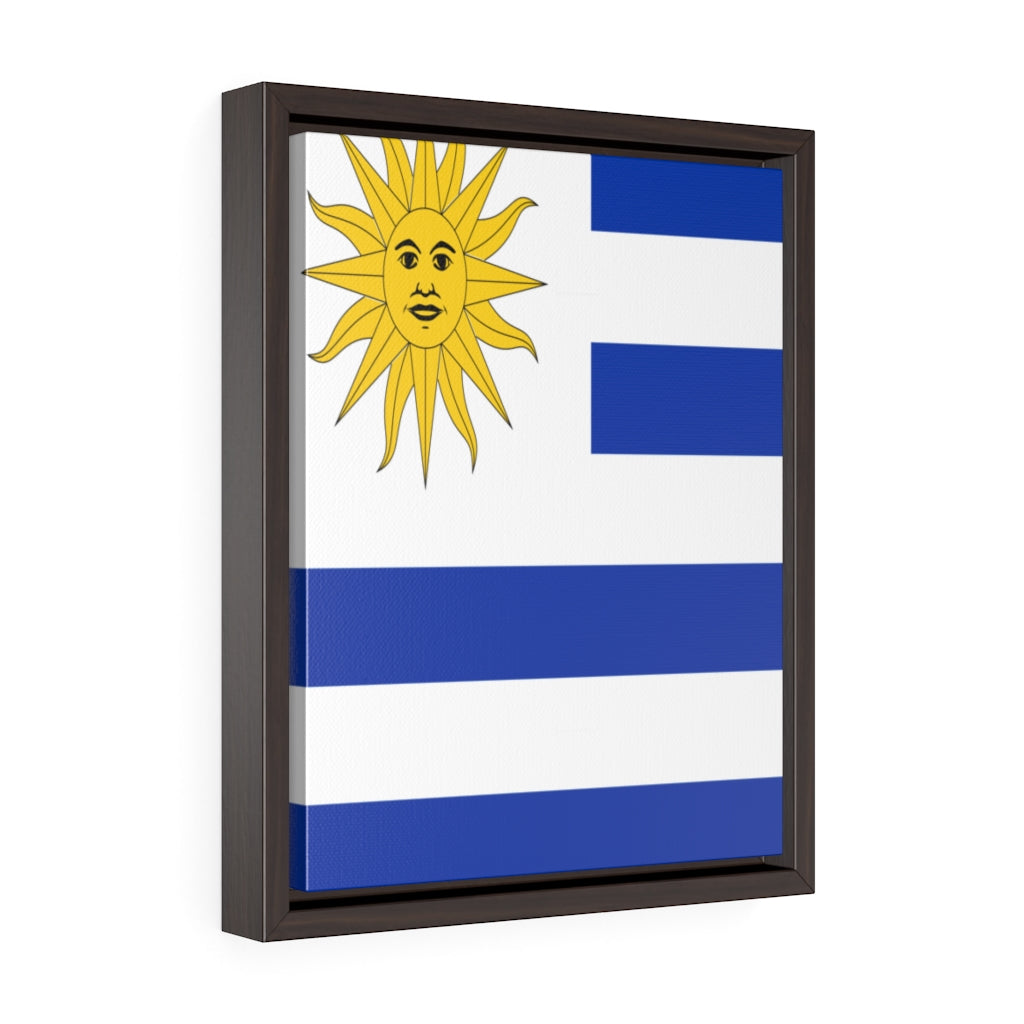 URUGUAY Vertical Framed Premium Gallery Wrap Canvas