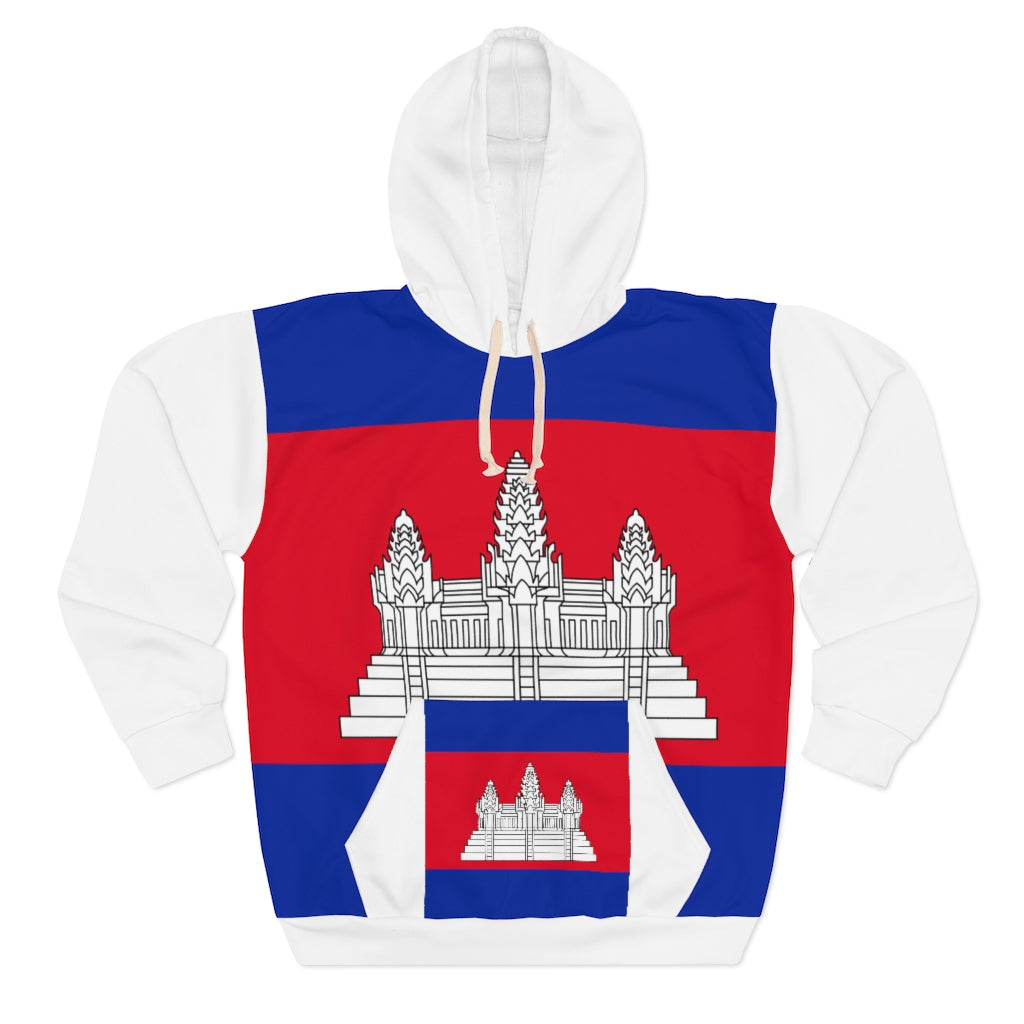 Cambodia AOP Unisex Pullover Hoodie