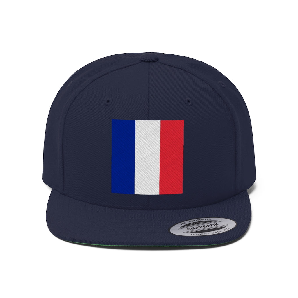 FRANCE Unisex Flat Bill Hat