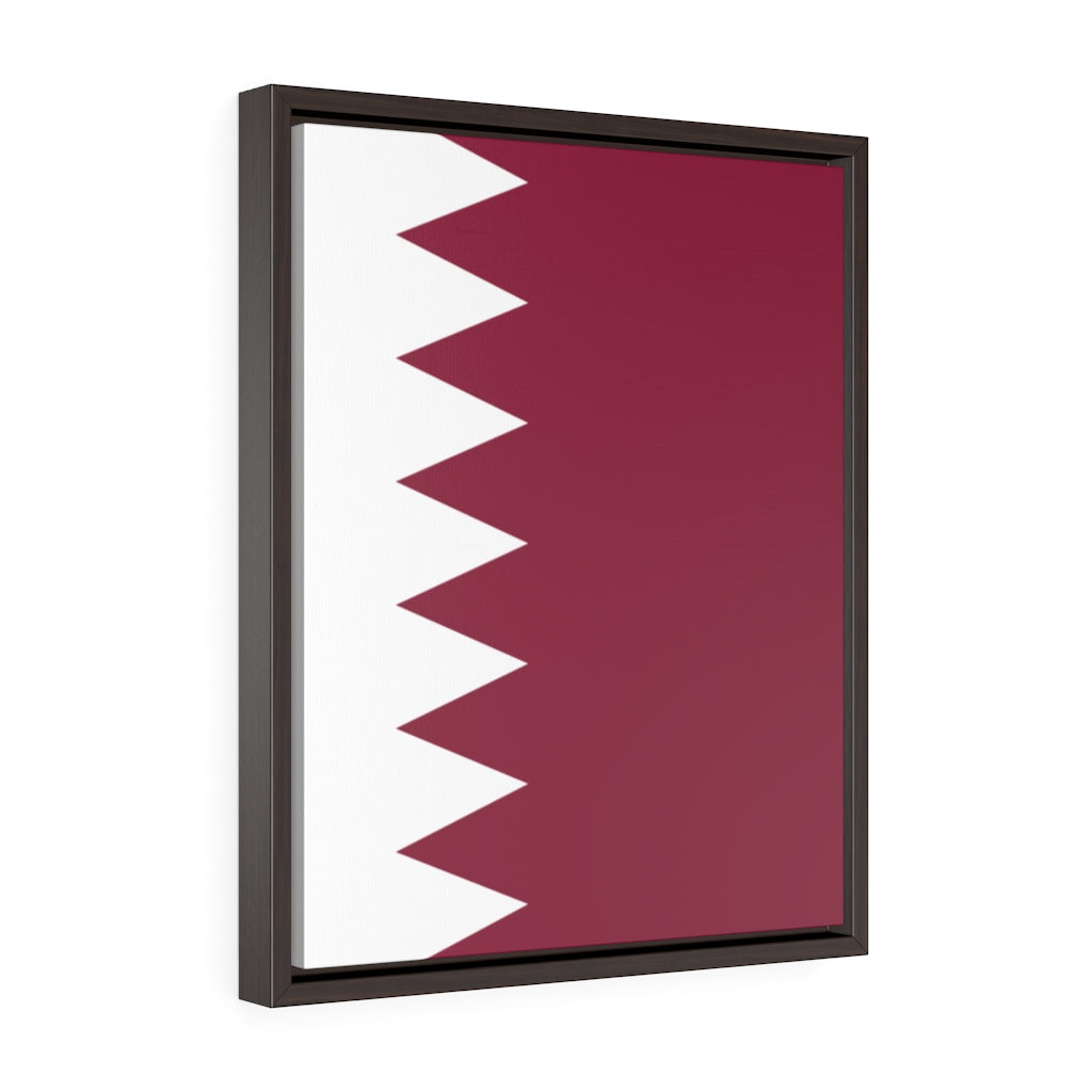 QATAR Vertical Framed Premium Gallery Wrap Canvas