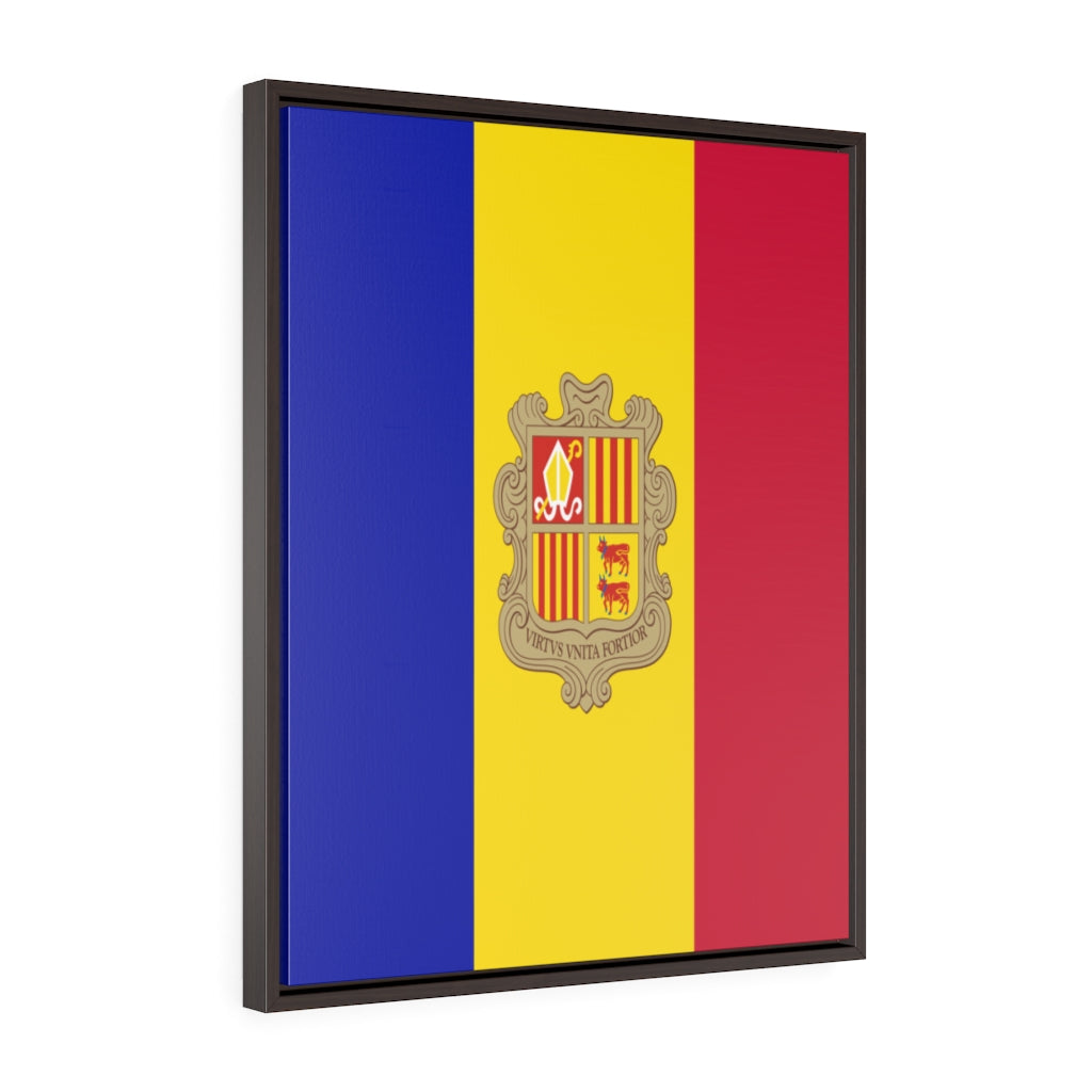 ANDORRA Vertical Framed Premium Gallery Wrap Canvas