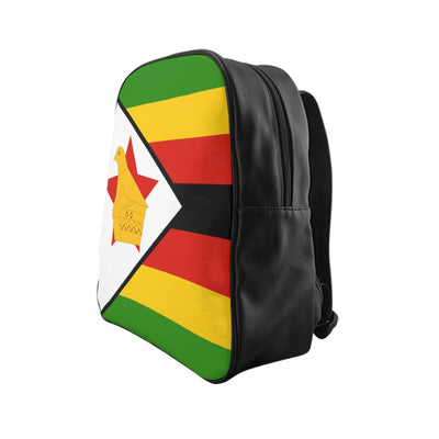 ZIMBABWE FLAG School Backpack