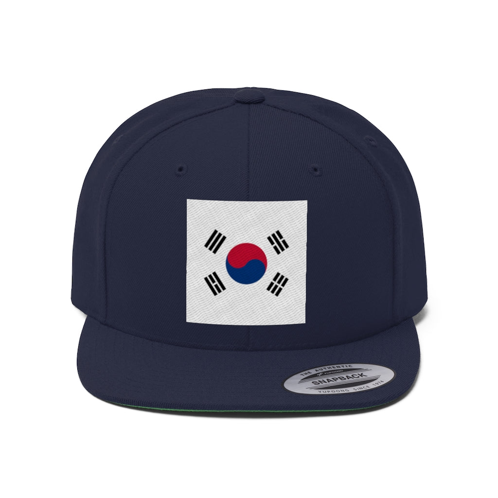 SOUTH KOREA Unisex Flat Bill Hat