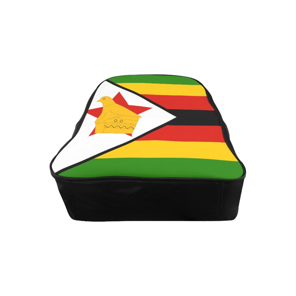 ZIMBABWE FLAG School Backpack