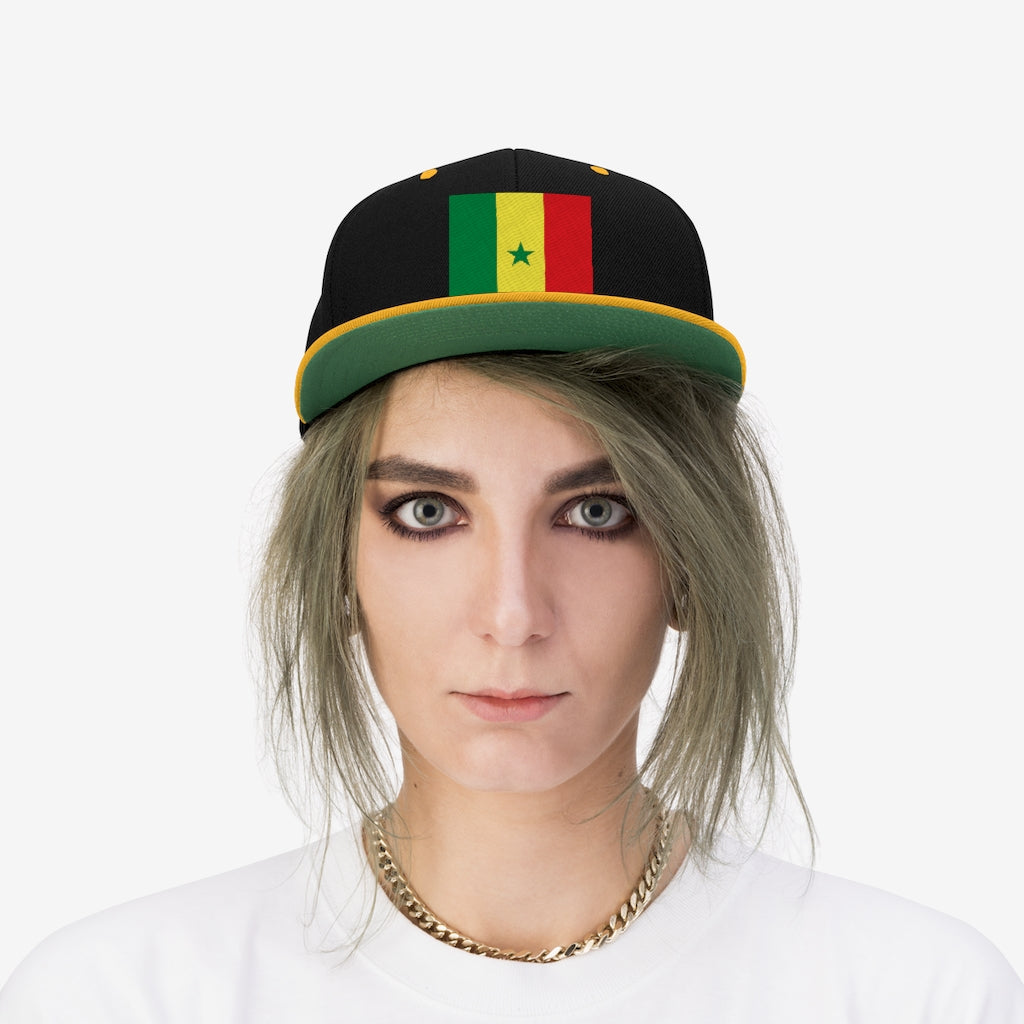 SENEGAL Unisex Flat Bill Hat