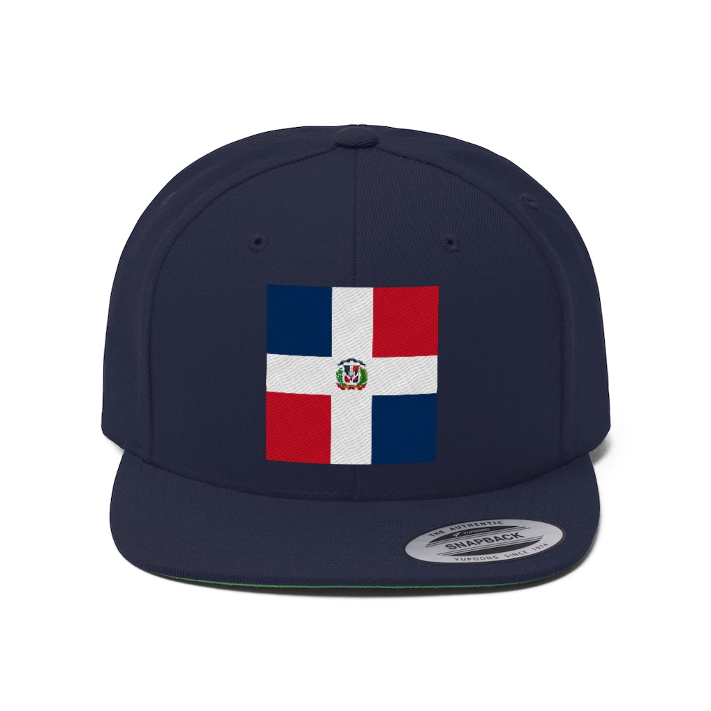 DOMINICAN REPUBLIC Unisex Flat Bill Hat