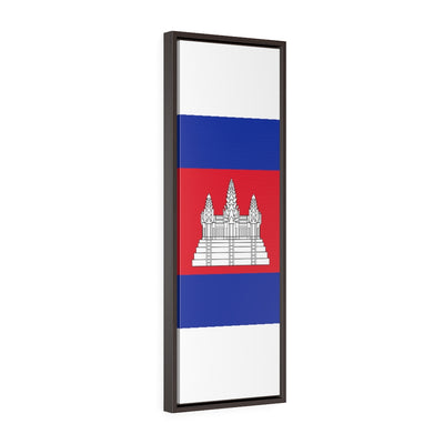 CAMBODIA Vertical Framed Premium Gallery Wrap Canvas