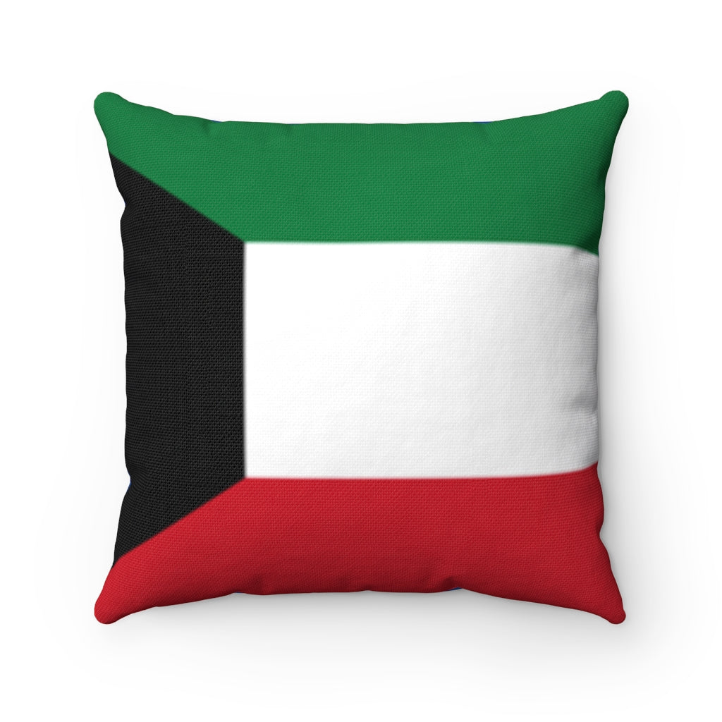 Kuwait flag Spun Polyester Square Pillow