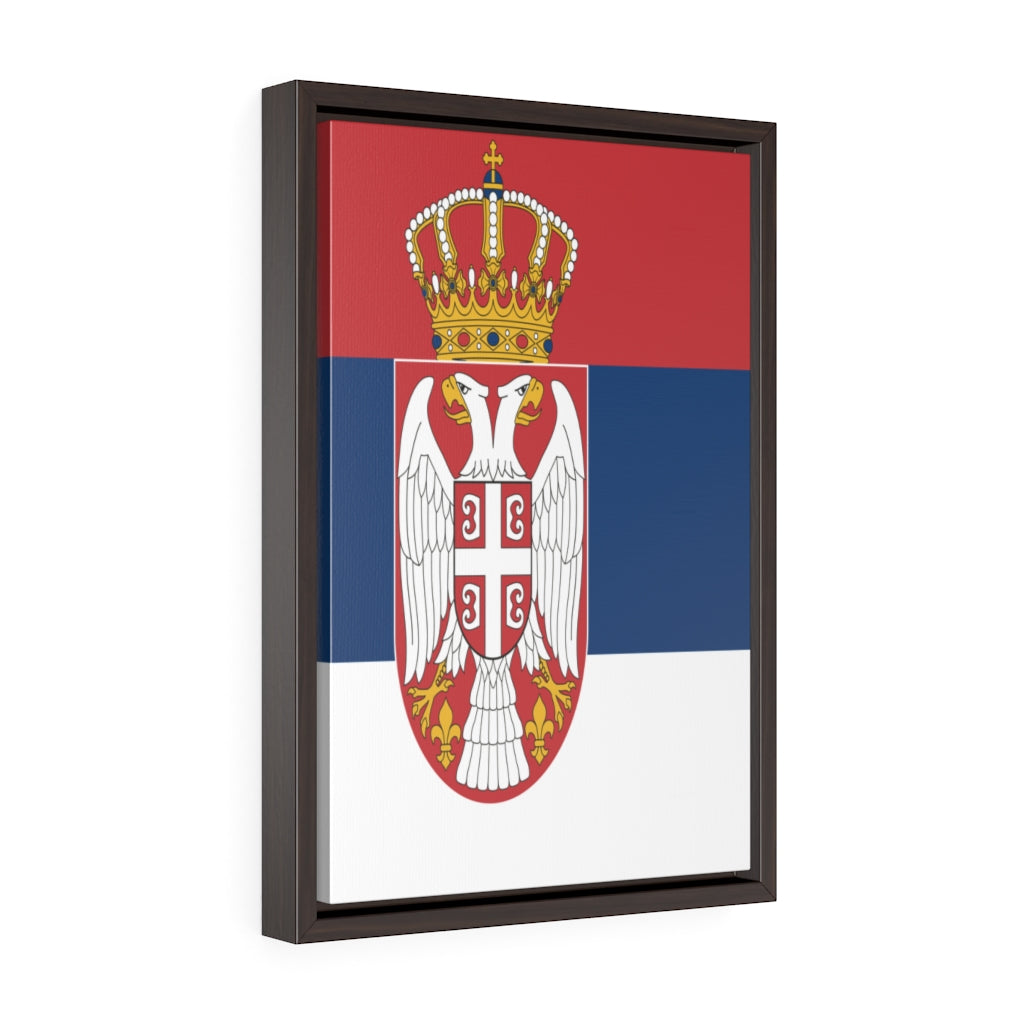 SERBIA Vertical Framed Premium Gallery Wrap Canvas