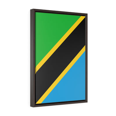 TANZANIA Vertical Framed Premium Gallery Wrap Canvas