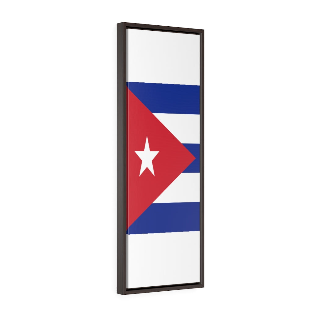 CUBA Vertical Framed Premium Gallery Wrap Canvas