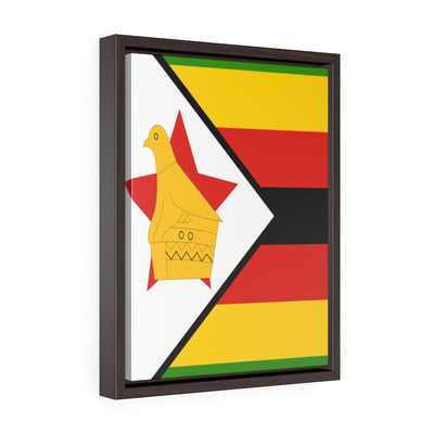 ZIMBABWE Vertical Framed Premium Gallery Wrap Canvas