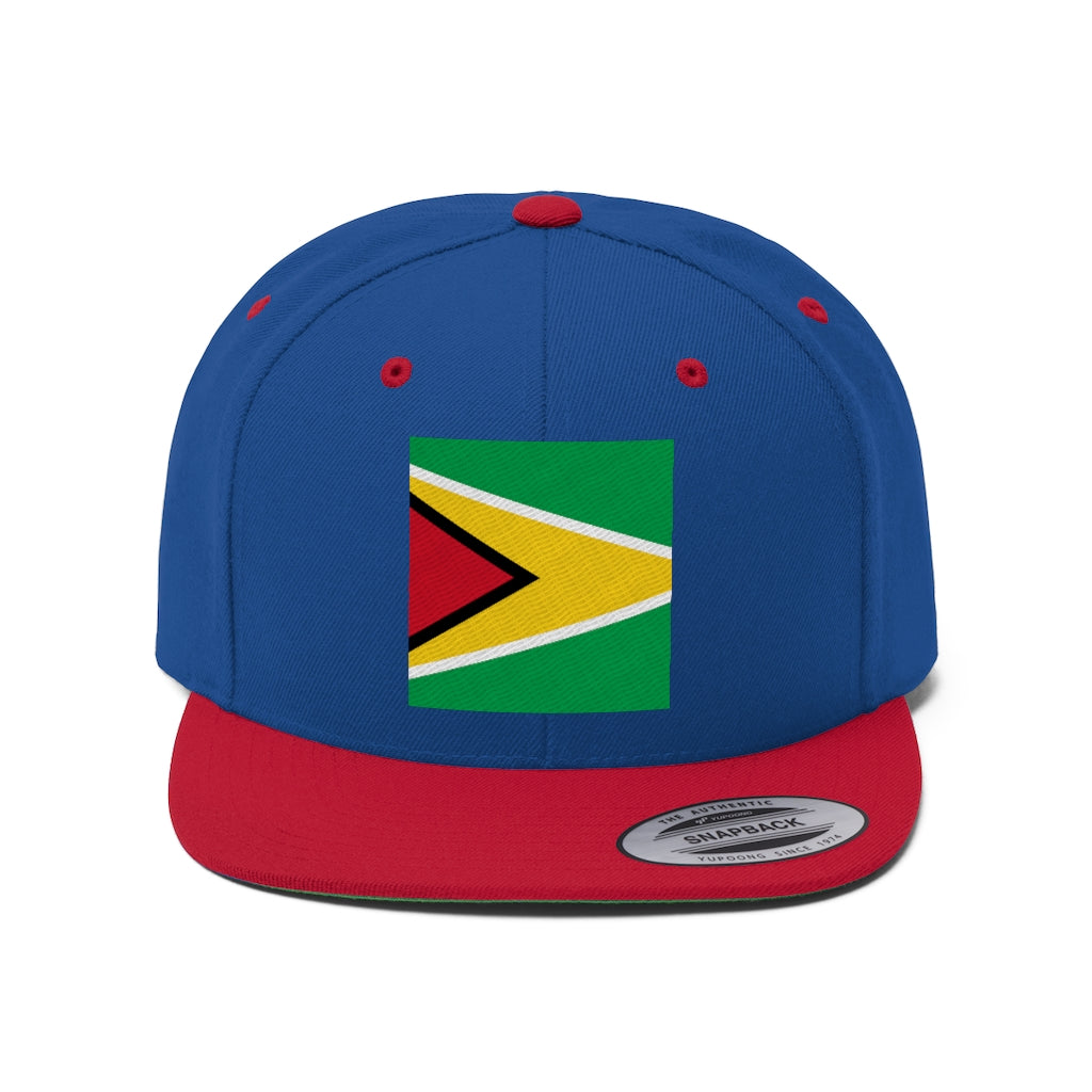 GUYANA Unisex Flat Bill Hat