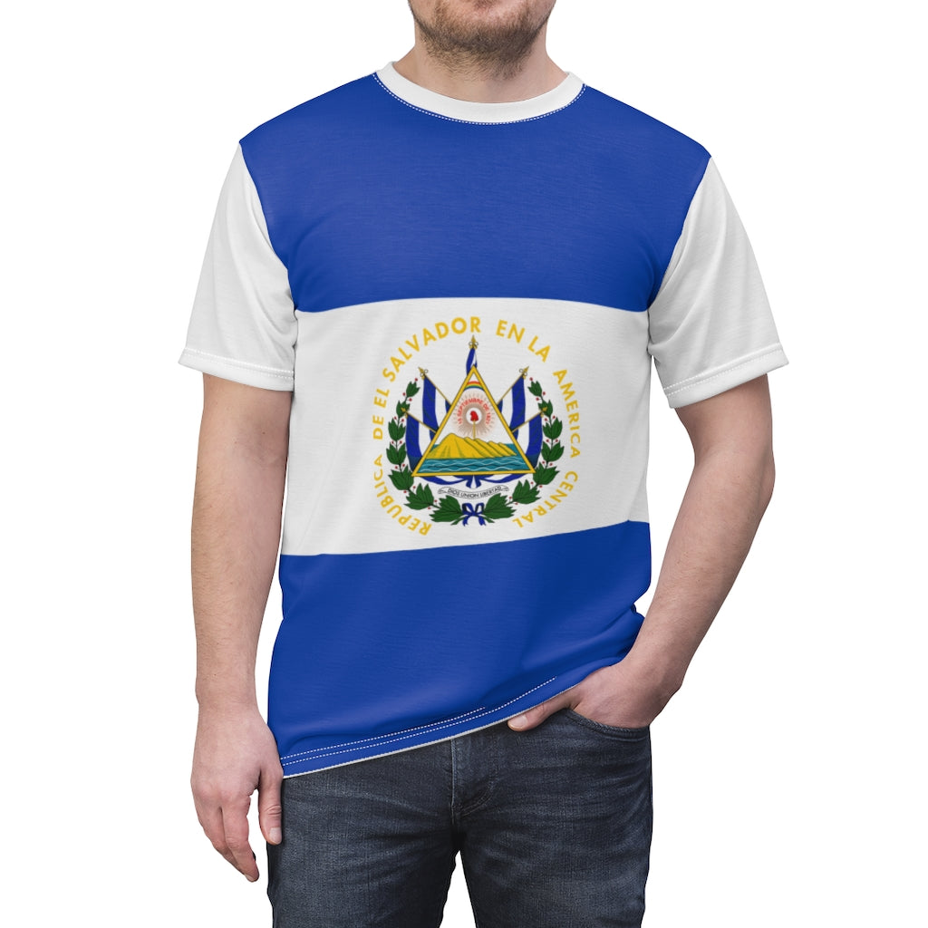 El Salvador  Unisex AOP Cut & Sew Tee