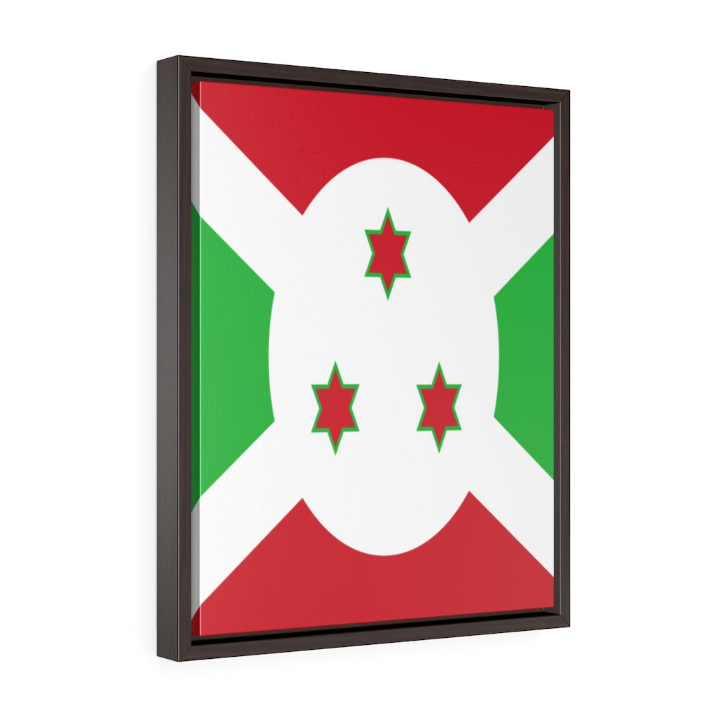 BURUNDI Vertical Framed Premium Gallery Wrap Canvas