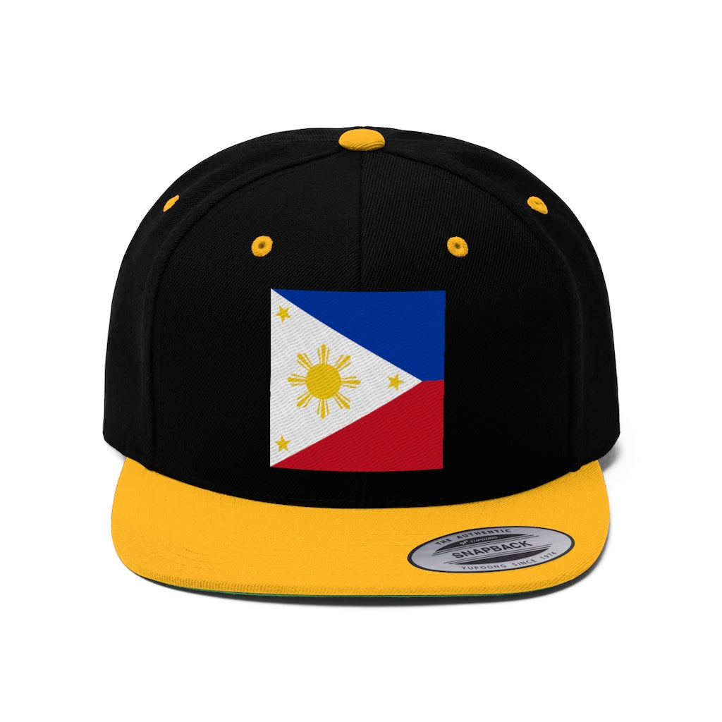 Philippines Unisex Flat Bill Hat