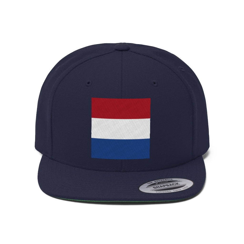 NETHERLANDS Unisex Flat Bill Hat