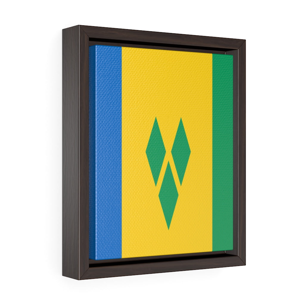 SAINT VINCENT AND THE GRENADINES Vertical Framed Premium Gallery Wrap Canvas