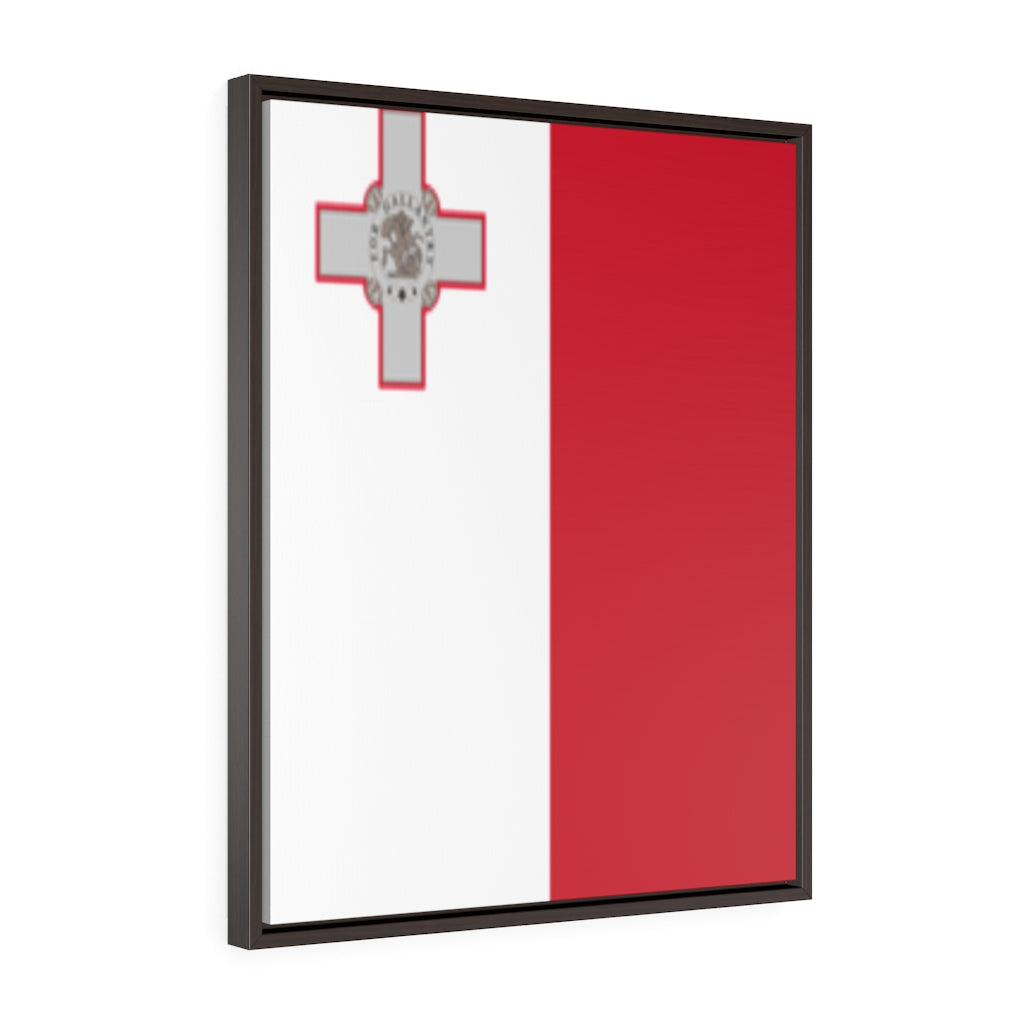 MALTA Vertical Framed Premium Gallery Wrap Canvas