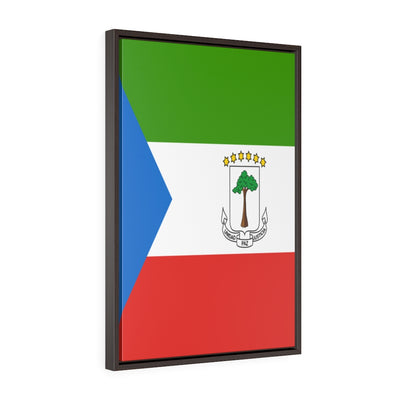 EQUATORIAL GUINEA Vertical Framed Premium Gallery Wrap Canvas