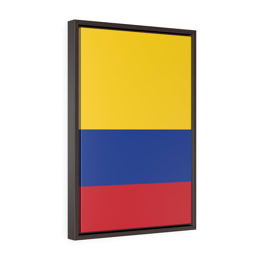 COLOMBIA Vertical Framed Premium Gallery Wrap Canvas