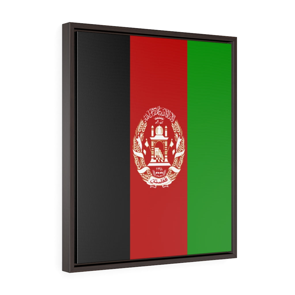 Afghanistan Vertical Framed Premium Gallery Wrap Canvas