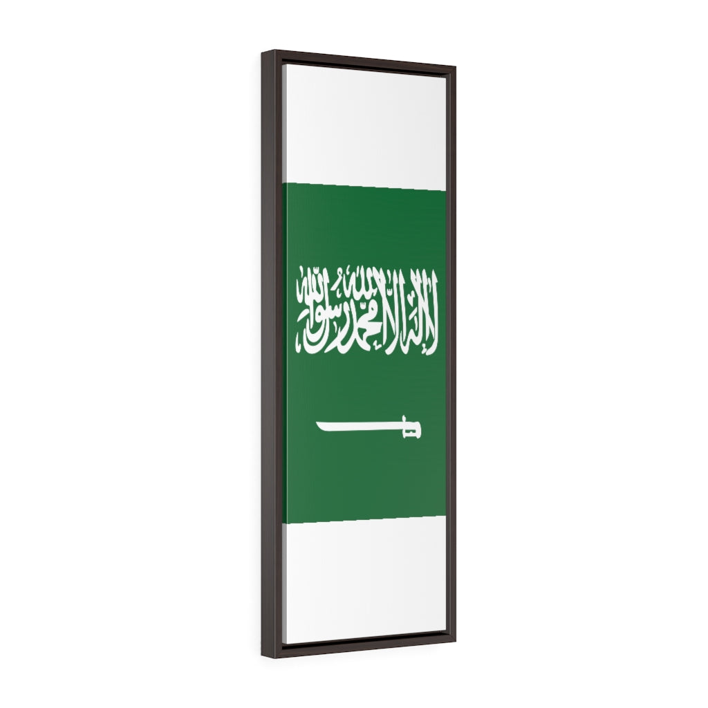 SAUDI ARABIA Vertical Framed Premium Gallery Wrap Canvas