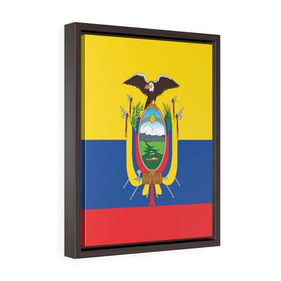 ECUADOR Vertical Framed Premium Gallery Wrap Canvas