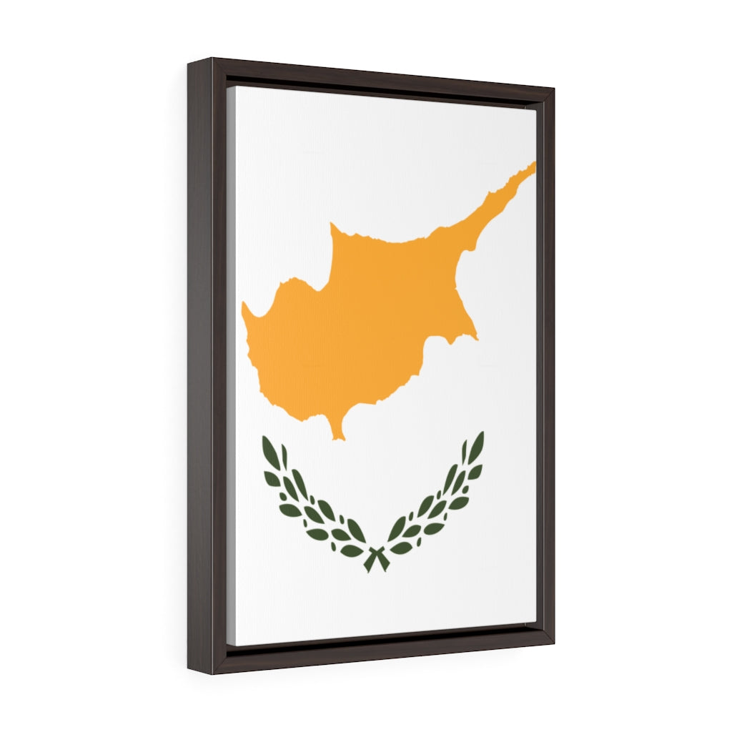 CYPRUS Vertical Framed Premium Gallery Wrap Canvas