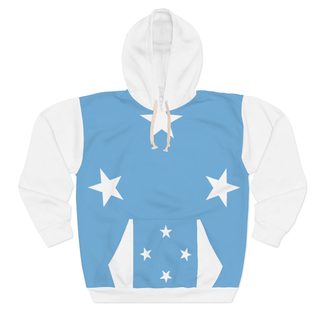 Micronesia AOP Unisex Pullover Hoodie