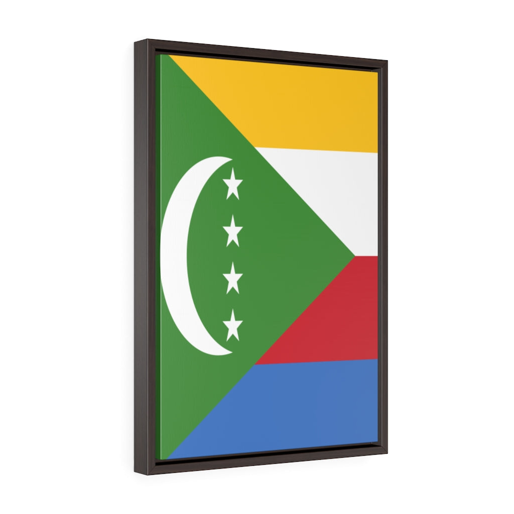 COMOROS Vertical Framed Premium Gallery Wrap Canvas