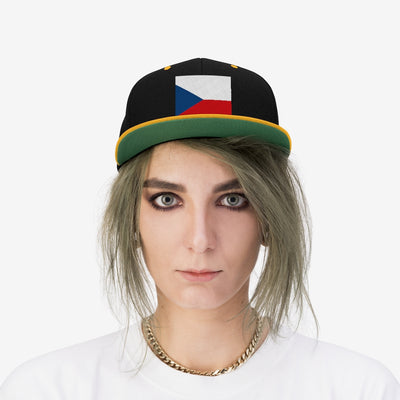 CZECH REPUBLIC Unisex Flat Bill Hat