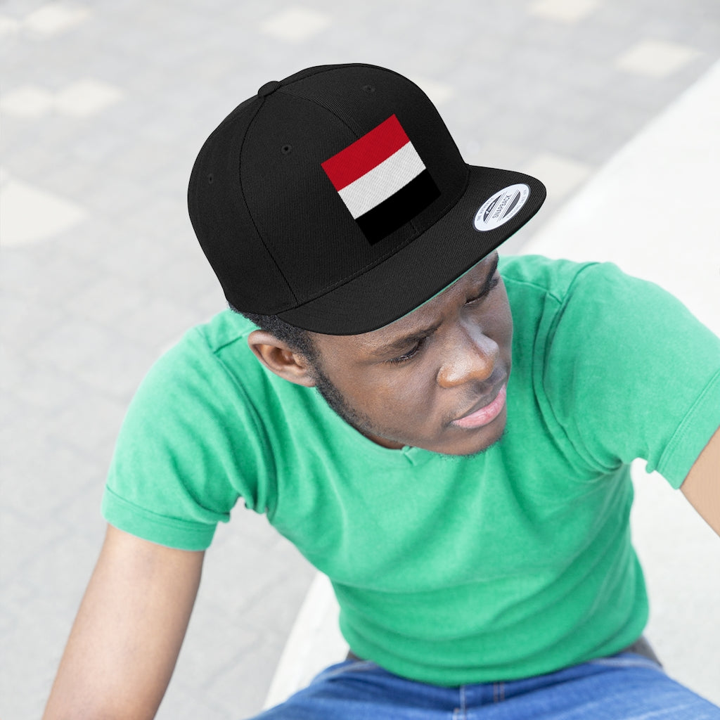 YEMEN Unisex Flat Bill Hat