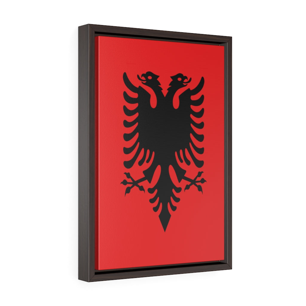 ALBANIA Vertical Framed Premium Gallery Wrap Canvas