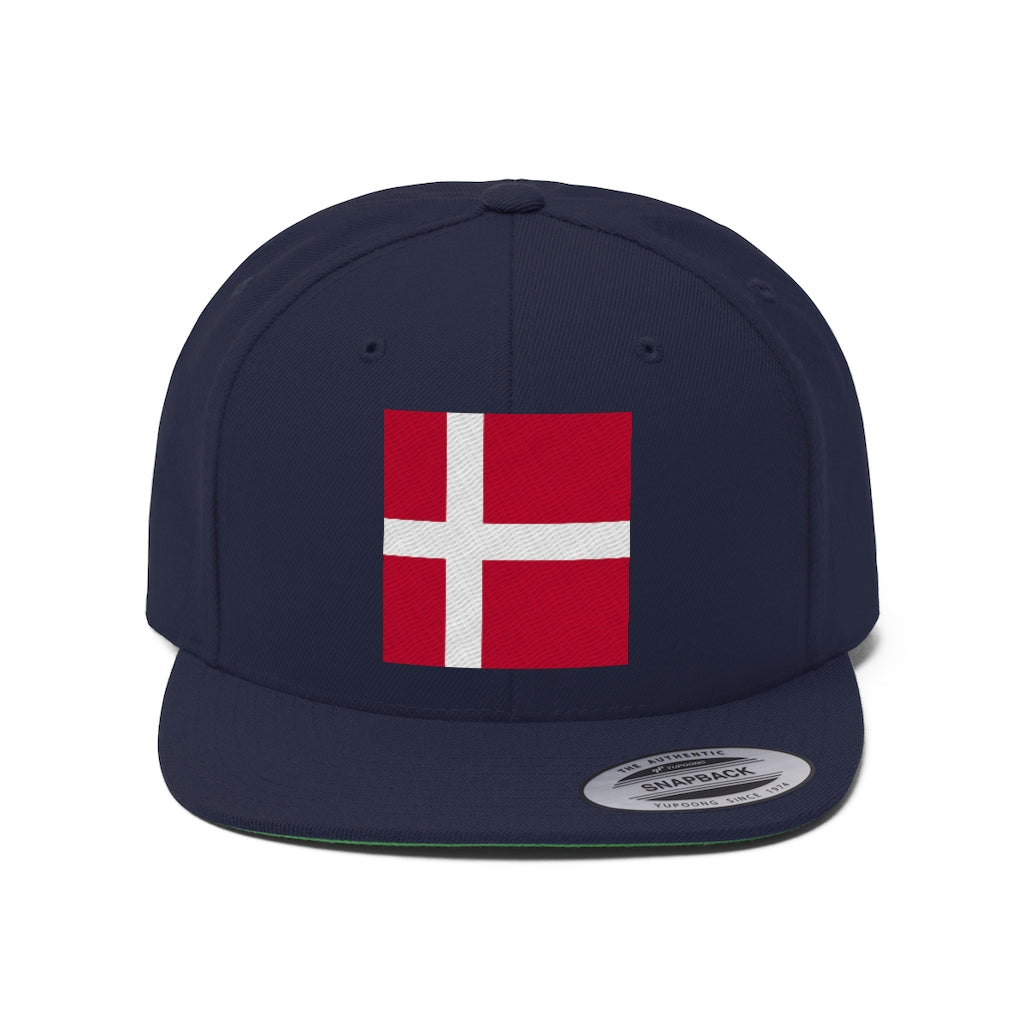 DENMARK Unisex Flat Bill Hat